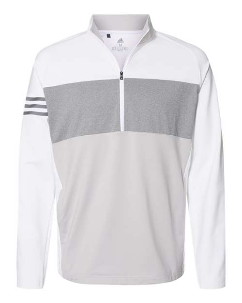 3 Stripes Competition Quarter Zip Pullover-Adidas