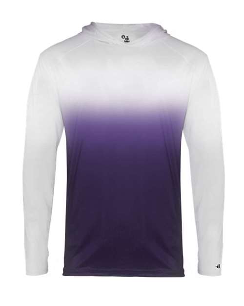 Badger Youth Ombre Hooded Long Sleeve T-Shirt 2205