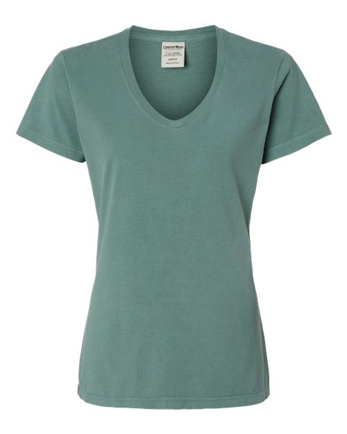 Women's Garment-Dyed V-Neck T-Shirt