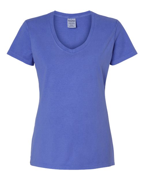 Women's Garment-Dyed V-Neck T-Shirt