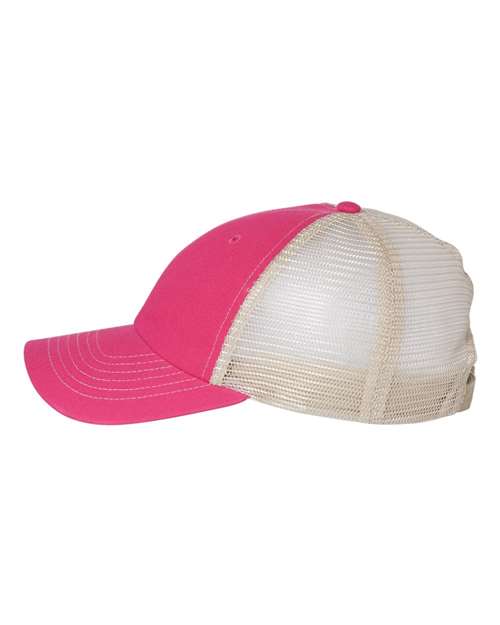 Contrast-Stitch Mesh-Back Cap
