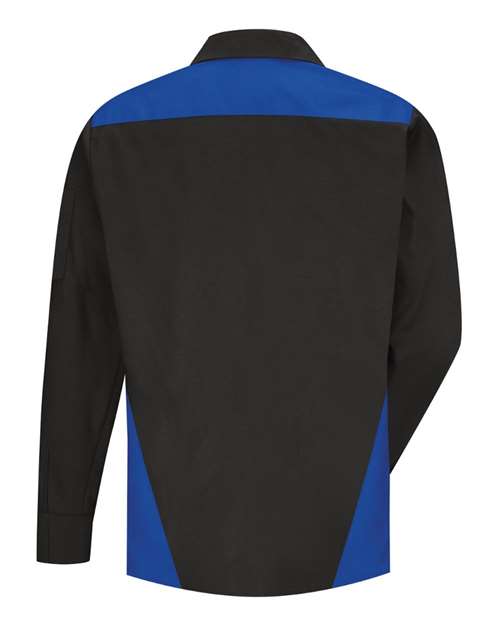 Men's Tall Long Sleeve Tri-Color Shop Shirt