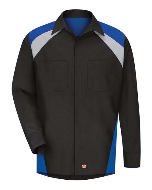 Men's Tall Long Sleeve Tri-Color Shop Shirt