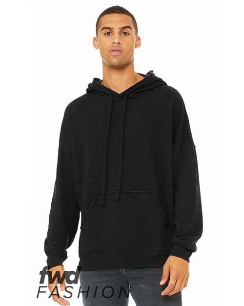 FWD Fashion Raw Seam Hoodie-BELLA &#43; CANVAS