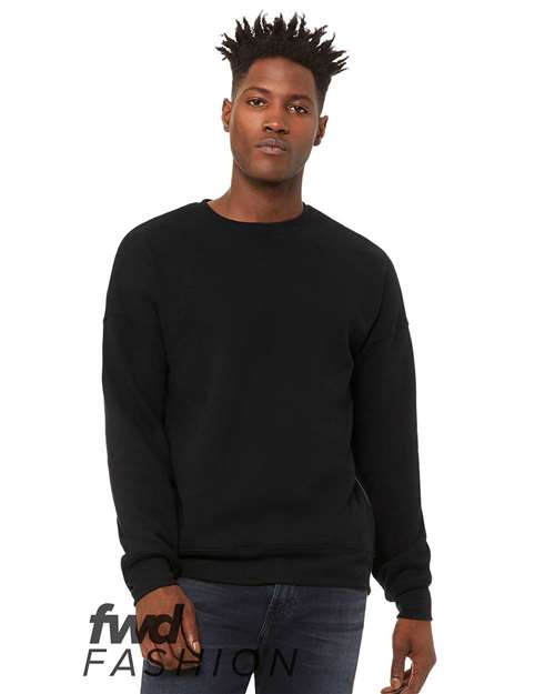 FWD Fashion Crewneck Sweatshirt with Side Zippers-BELLA &#43; CANVAS