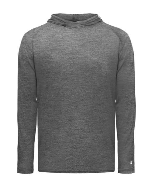 Badger Youth Tri-Blend Surplice Hooded Long Sleeve T-Shirt 2905