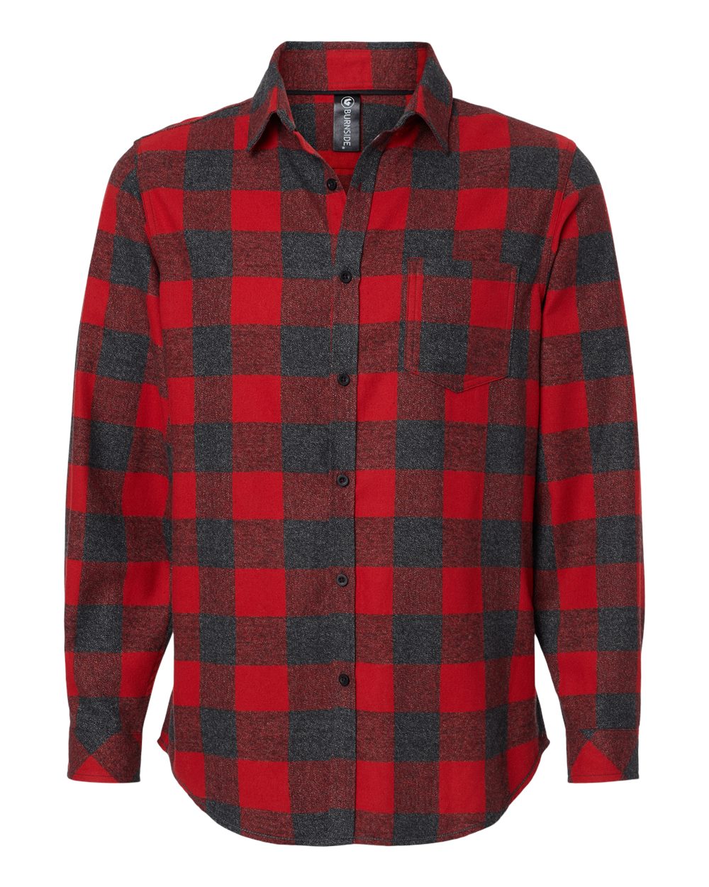 Buy Open Pocket Long Sleeve Flannel Shirt - Burnside Online at Best ...