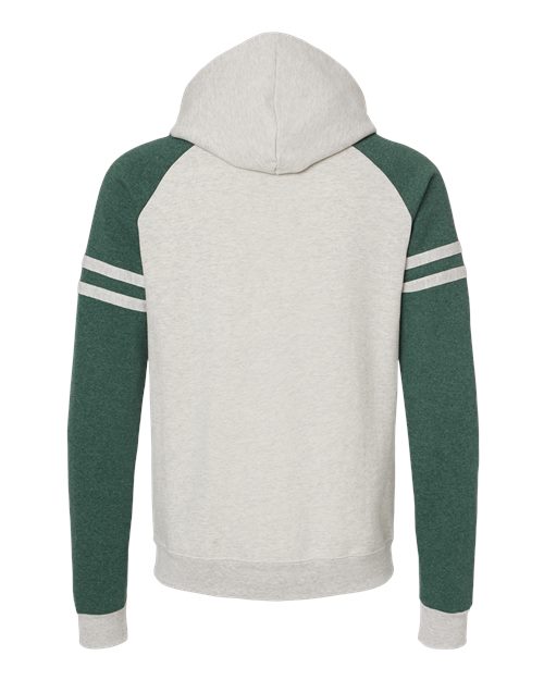 Unisex Nublend® Varsity Colorblocked Raglan Hooded Sweatshirt