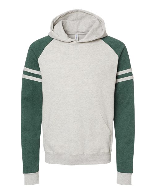 Unisex Nublend® Varsity Colorblocked Raglan Hooded Sweatshirt