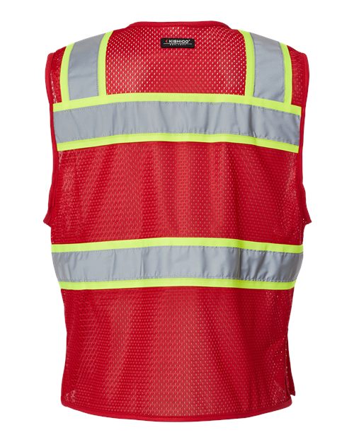 Unisex EV Series® Enhanced Visibility 3 Pocket Mesh Vest