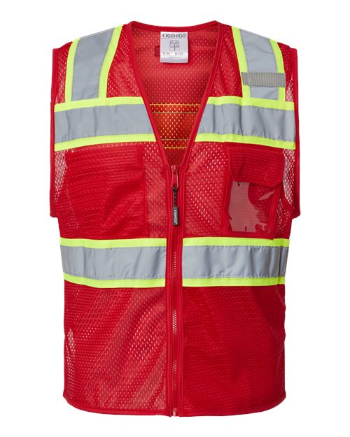 Unisex EV Series® Enhanced Visibility 3 Pocket Mesh Vest