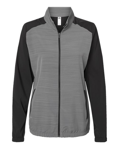 Women&#8216;s Heather Block Full-Zip Windshirt-Adidas