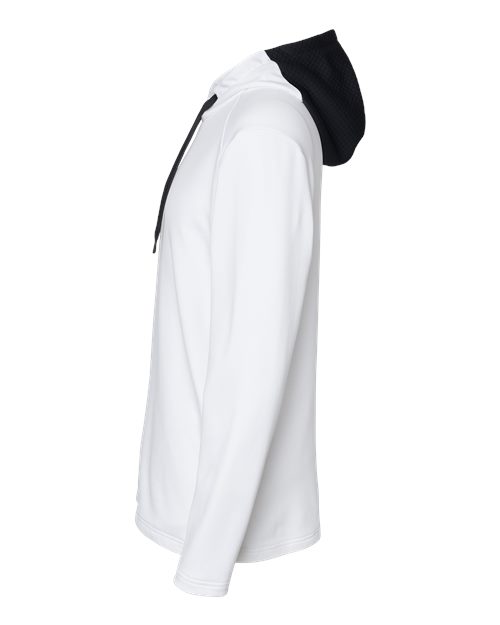 Men's Textured Mixed Media Midweight Hooded Sweatshirt