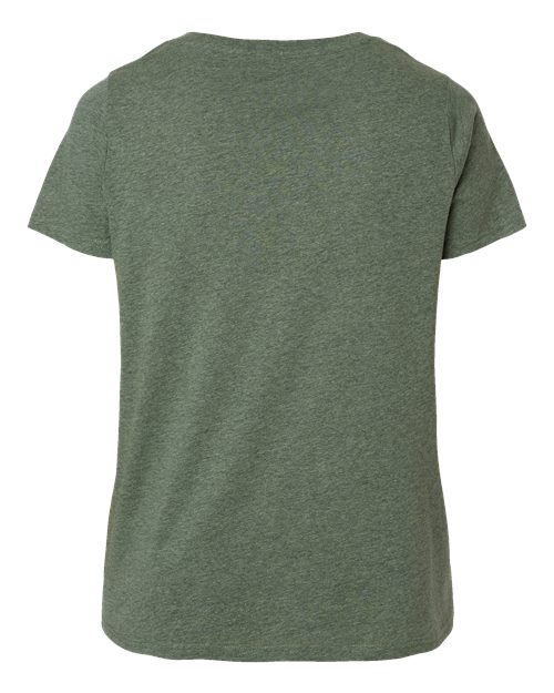 Women's Curvy Collection Fine Jersey V-Neck Tee
