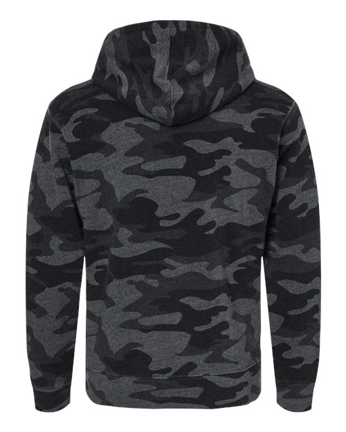 Men's Triblend Fleece Hooded Sweatshirt – Back