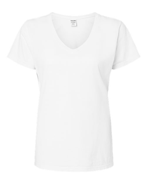 Garment-Dyed Women&#8216;s V-Neck T-Shirt-ComfortWash by Hanes
