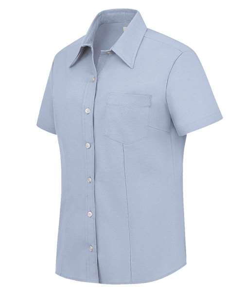 Women's Short Sleeve Stretch Oxford Shirt