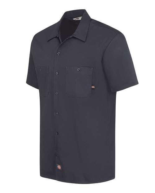 Men's Industrial Short Sleeve Cotton Work Shirt