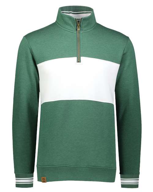Men's All-American Fleece Colorblocked Quarter-Zip Sweatshirt