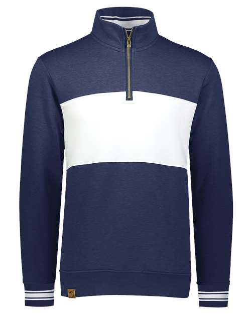 Men's All-American Fleece Colorblocked Quarter-Zip Sweatshirt