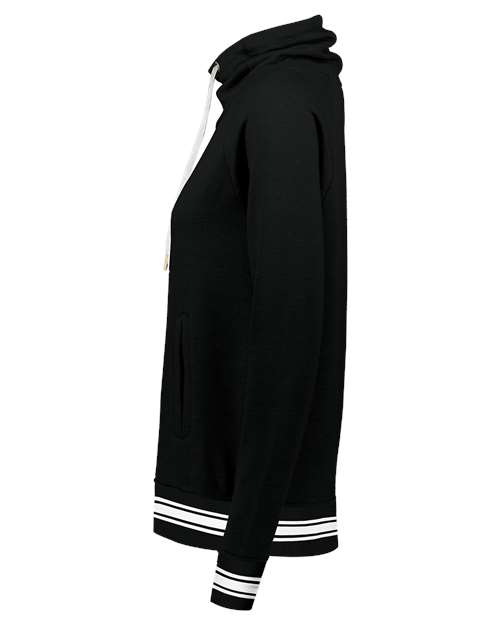 Women's All-American Fleece Funnel Neck Sweatshirt – Detail