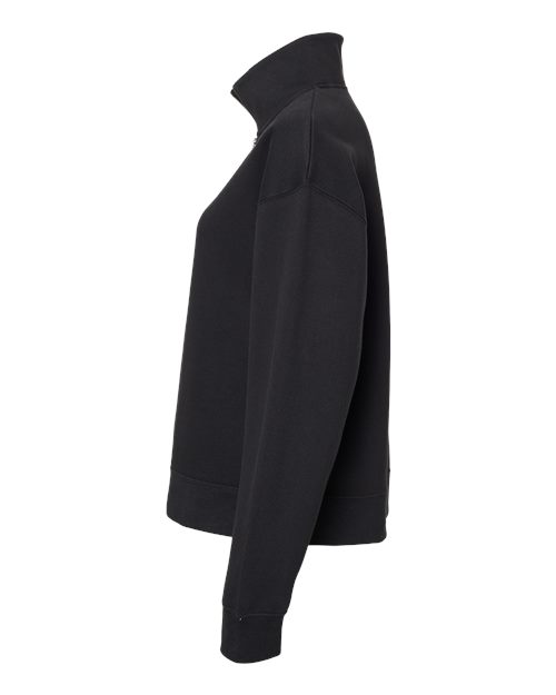 Women's Sueded Fleece Quarter-Zip Sweatshirt