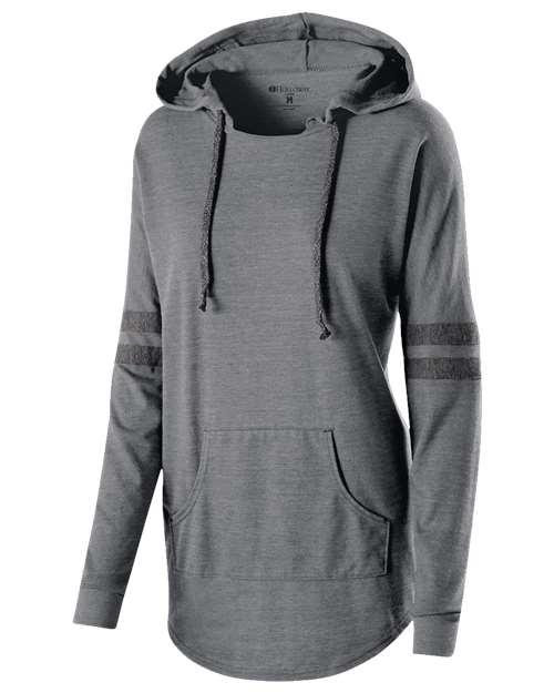 Women&#8216;s Triblend Hooded Long Sleeve T-Shirt-Holloway