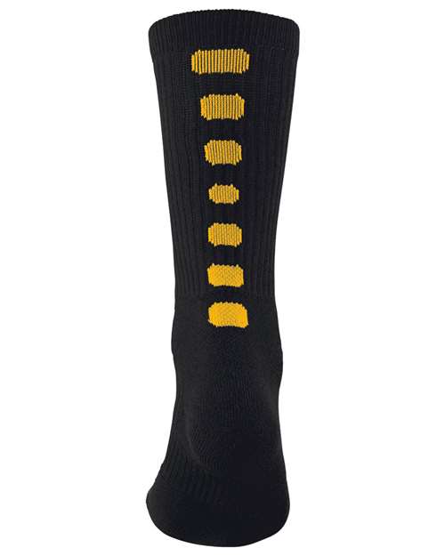 Colorblocked Crew Socks-Augusta Sportswear