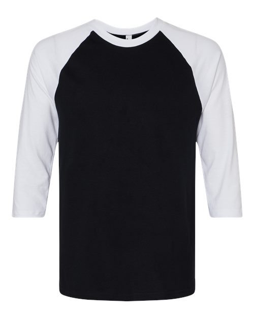Unisex CVC Three-Quarter Sleeve Tee – Front
