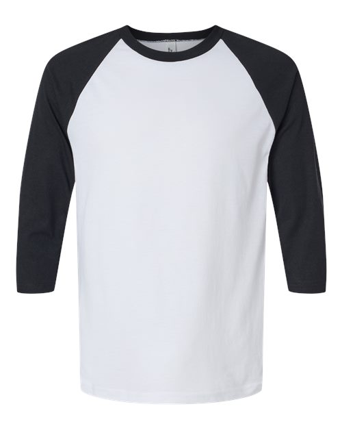 Unisex CVC Three-Quarter Sleeve Tee