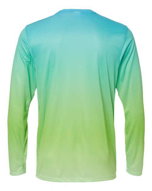 Unisex Barbados Performance Pin Dot Long Sleeve T-Shirt