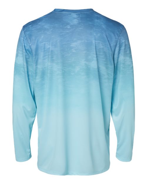 Unisex Montauk Oceanic Fade Performance Long Sleeve T-Shirt