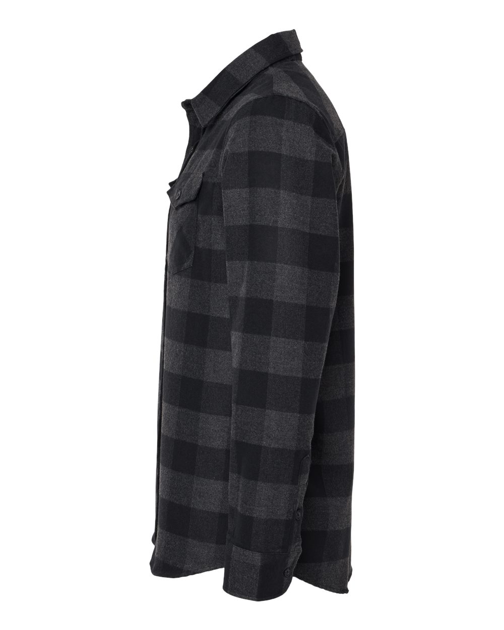 Independent Trading Co. EXP50F Flannel Shirt 3XL Grey Heather/ Black