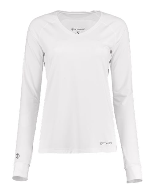 Women&#8216;s Electrify CoolCore® Long Sleeve V-Neck T-Shirt-Holloway