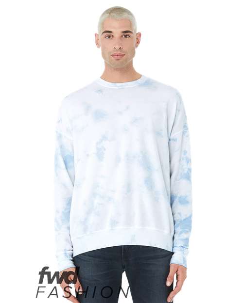 Unisex FWD Fashion Tie-Dyed Crewneck Sweatshirt-BELLA &#43; CANVAS
