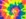 Espiral de arco iris fluorescente