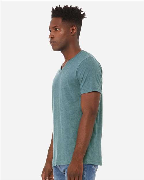 Unisex Heather CVC V-Neck Tee