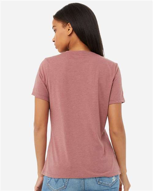 Women's Relaxed Heather CVC V-Neck Tee