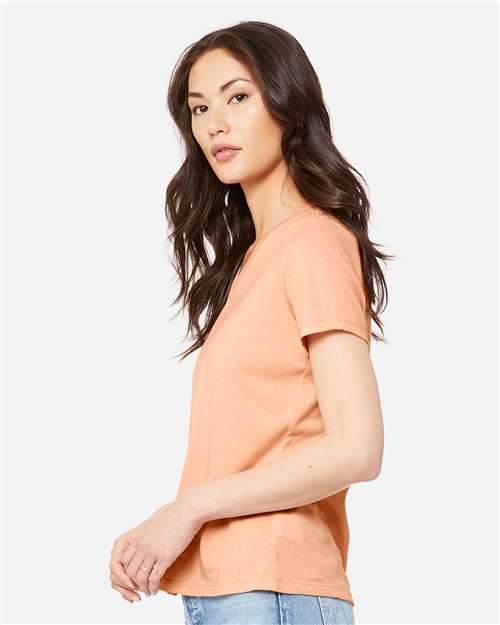 Women's Relaxed Heather CVC V-Neck Tee
