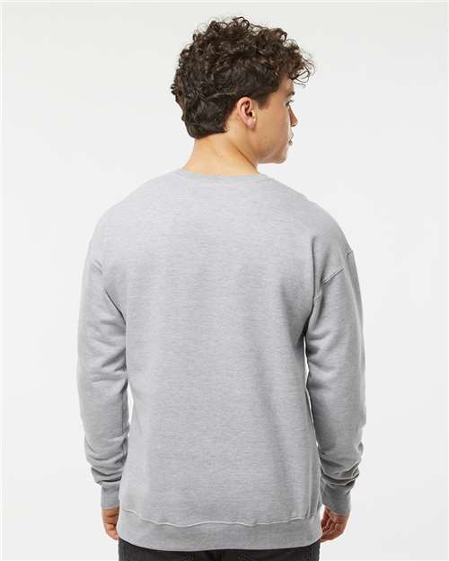 Unisex Fleece Crewneck Sweatshirt – On Model – Back