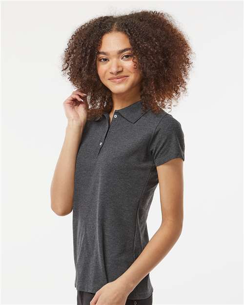 Women's 50/50 Sport Pique Polo – On Model – Side
