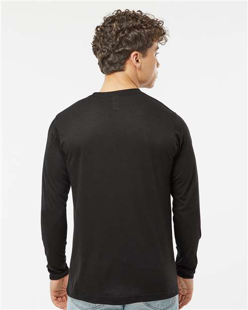 Unisex Poly-Rich Long Sleeve T-Shirt – On Model – Back