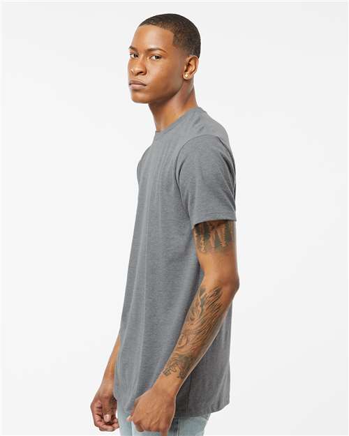 Men's Premium Cotton Blend T-Shirt – On Model – Side