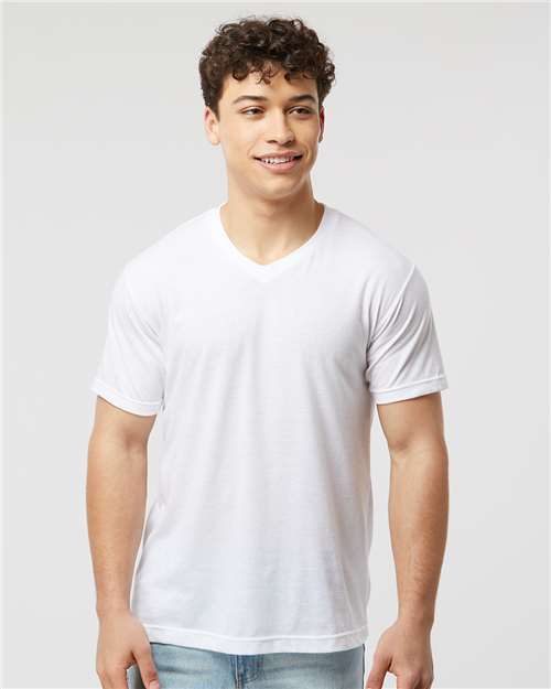 Tultex 207 - Men's Poly-Rich V-Neck T-Shirt