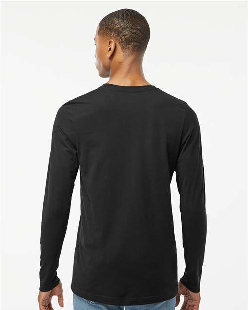 Unisex Premium Cotton Long Sleeve T-Shirt – On Model – Back
