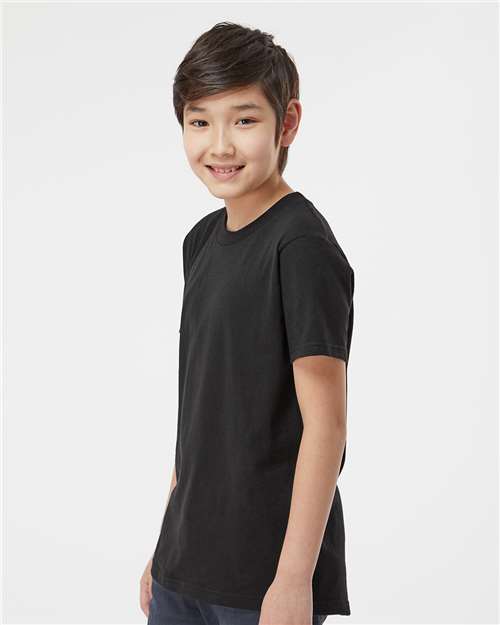 Youth Fine Jersey T-Shirt – On Model – Side