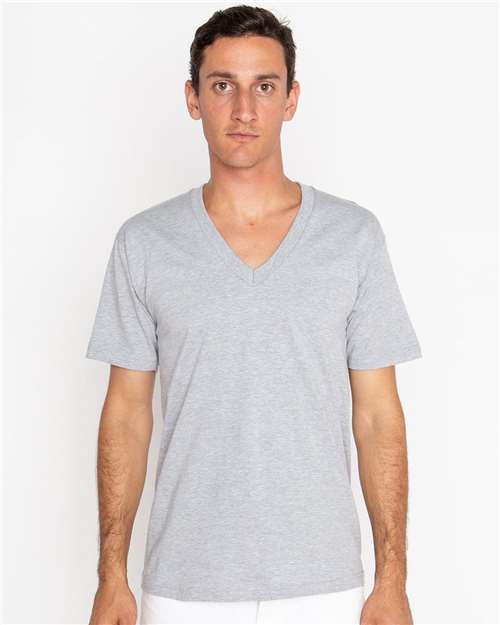 Unisex USA-Made Fine Jersey V-Neck T-Shirt