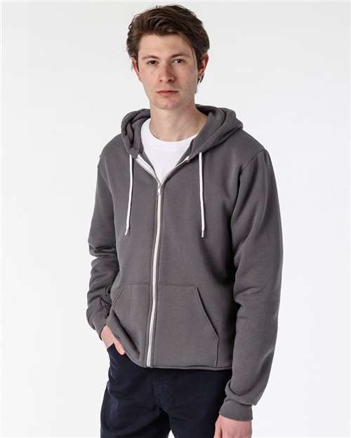 USA&#45;Made Flex Fleece Full&#45;Zip Hooded Sweatshirt-Los Angeles Apparel
