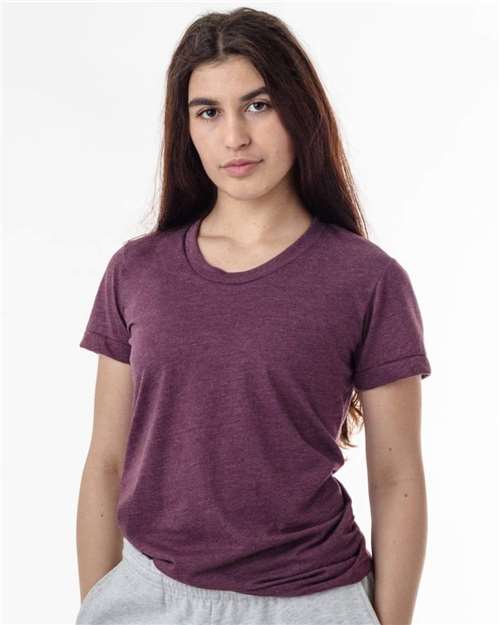 USA-Made Women&#8216;s 50/50 T-Shirt-Los Angeles Apparel