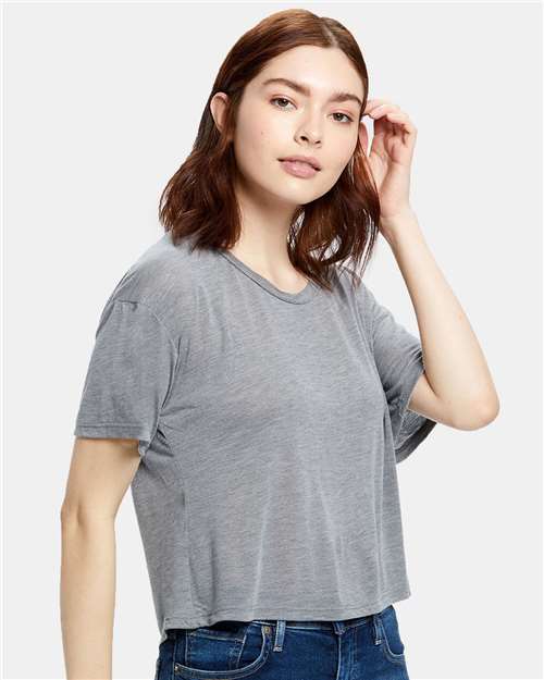 Women's Boxy Open Neck Tee